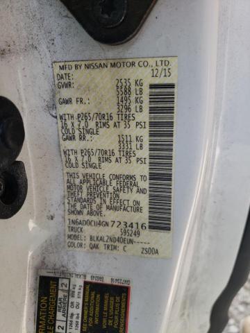 Photo 10 from auction – 2016 NISSAN FRONTIER S with VIN 1N6AD0CU4GN723416