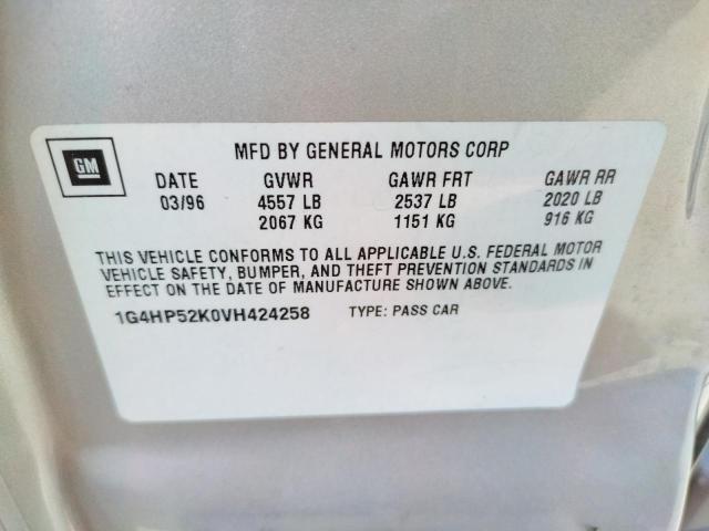 Photo 10 from auction – 1997 BUICK LESABRE with VIN 1G4HP52K0VH424258