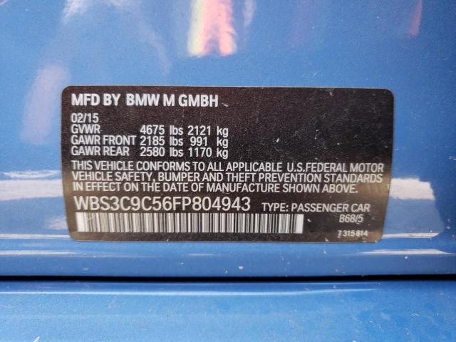Photo 10 from auction – 2015 BMW M3 with VIN WBS3C9C56FP804943