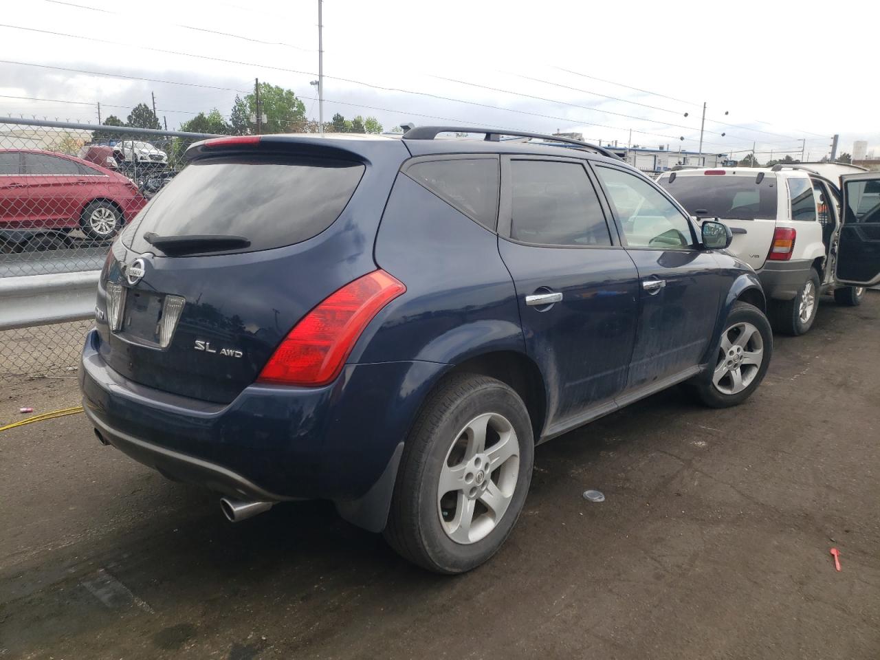 Photo 4 from auction – 2003 NISSAN MURANO SL with VIN JN8AZ08W53W227533