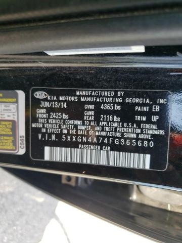 Photo 10 from auction – 2015 KIA OPTIMA EX with VIN 5XXGN4A74FG365680