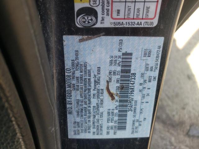 Photo 10 from auction – 2006 FORD FUSION SE with VIN 3FAFP07196R147338