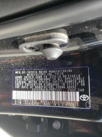 Photo 10 from auction – 2020 TOYOTA COROLLA LE with VIN 5YFEPRAE6LP087431