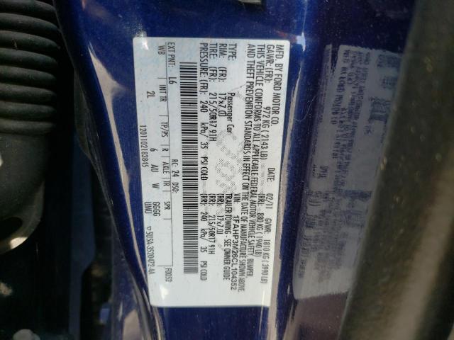 Photo 10 from auction – 2012 FORD FOCUS SEL with VIN 1FAHP3M26CL104352