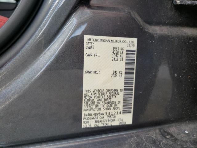 Photo 10 from auction – 2021 NISSAN ALTIMA S with VIN 1N4BL4BV8MN331214