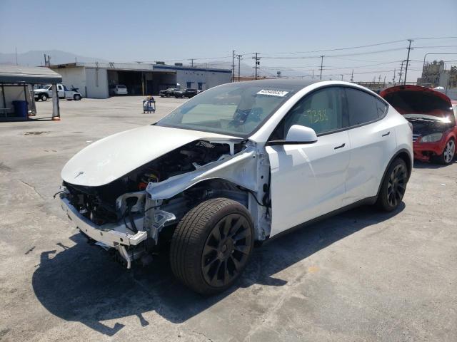 Photo 2 from auction – 2021 TESLA MODEL Y with VIN 5YJYGDEE2MF195696