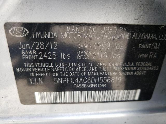 Photo 10 from auction – 2013 HYUNDAI SONATA SE with VIN 5NPEC4AC6DH556819