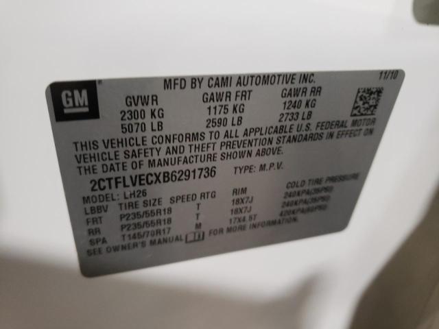 Photo 10 from auction – 2011 GMC TERRAIN SL with VIN 2CTFLVECXB6291736