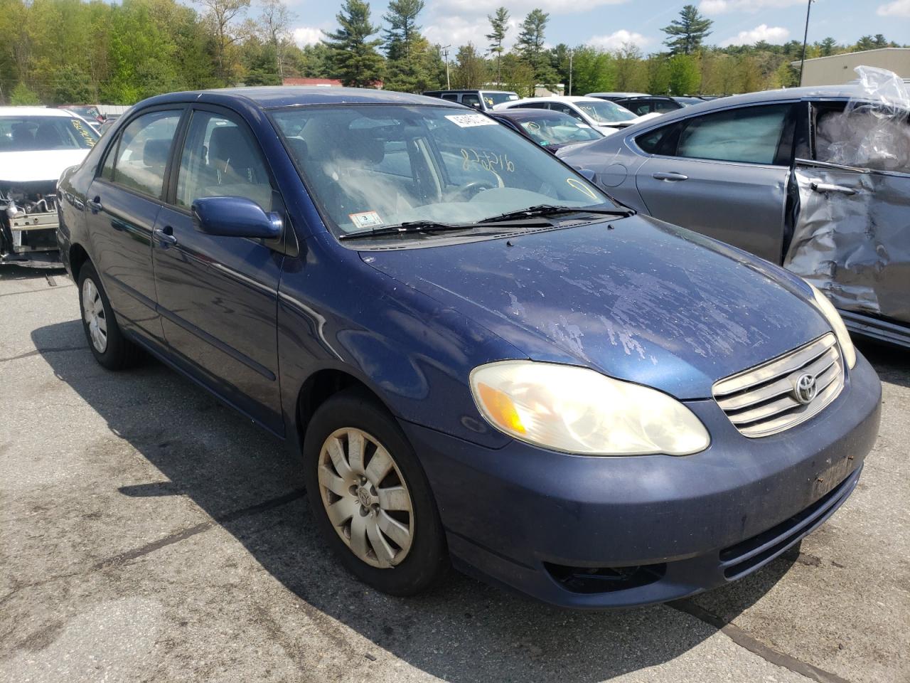TOYOTA COROLLA 2003 with VIN JTDBR32E430004890 - Photo from auction