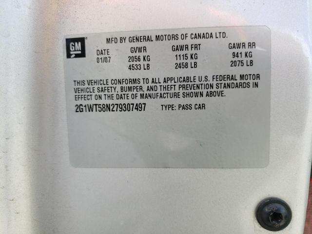 Photo 10 from auction – 2007 CHEVROLET IMPALA LT with VIN 2G1WT58N279307497