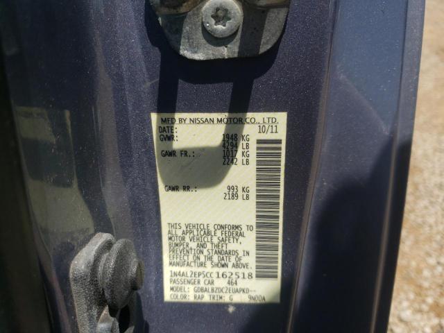 Photo 10 from auction – 2012 NISSAN ALTIMA S with VIN 1N4AL2EP5CC162518