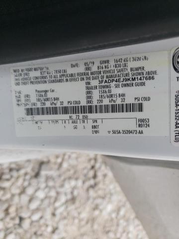 Photo 10 from auction – 2019 FORD FIESTA SE with VIN 3FADP4EJ9KM147686