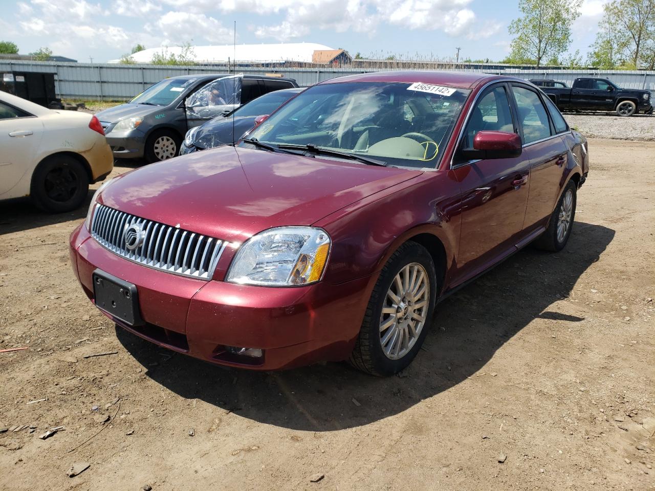 Photo 2 from auction – 2007 MERCURY MONTEGO PR with VIN 1MEHM42117G600420