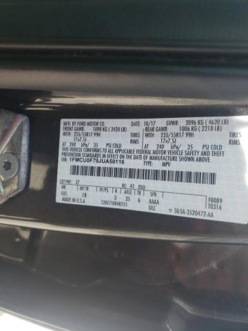 Photo 10 from auction – 2018 FORD ESCAPE S with VIN 1FMCU0F79JUA50116