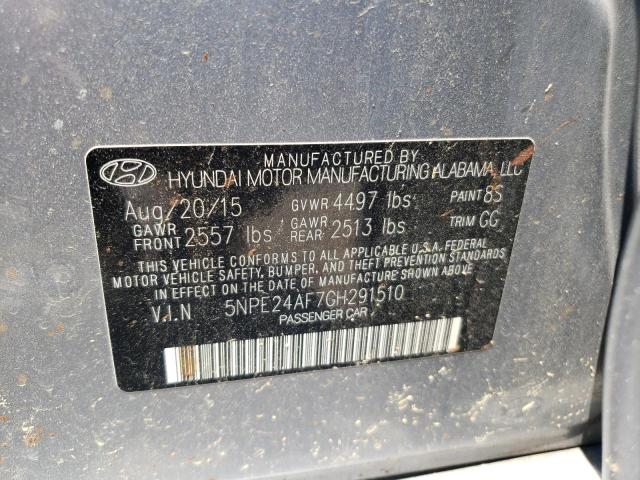 Photo 10 from auction – 2016 HYUNDAI SONATA SE with VIN 5NPE24AF7GH291510