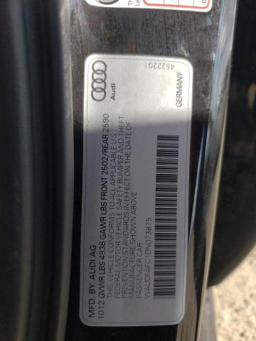 Photo 10 from auction – 2013 AUDI A6 PREMIUM with VIN WAUDFAFC1DN073875