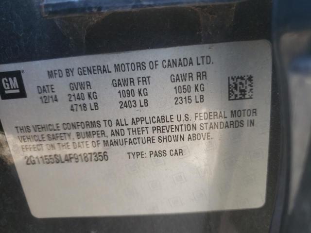 Photo 10 from auction – 2015 CHEVROLET IMPALA LTZ with VIN 2G1155SL4F9187356