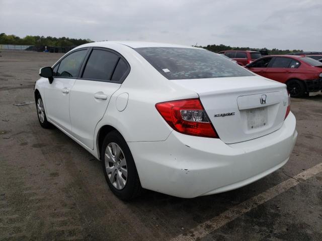 Photo 3 from auction – 2012 HONDA CIVIC LX with VIN 19XFB2F55CE080278
