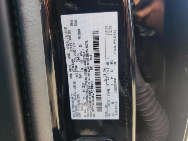 Photo 10 from auction – 2020 FORD F150 SUPER with VIN 1FTEW1C45LFC78953