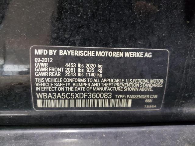 Photo 10 from auction – 2013 BMW 328 I with VIN WBA3A5C5XDF360083