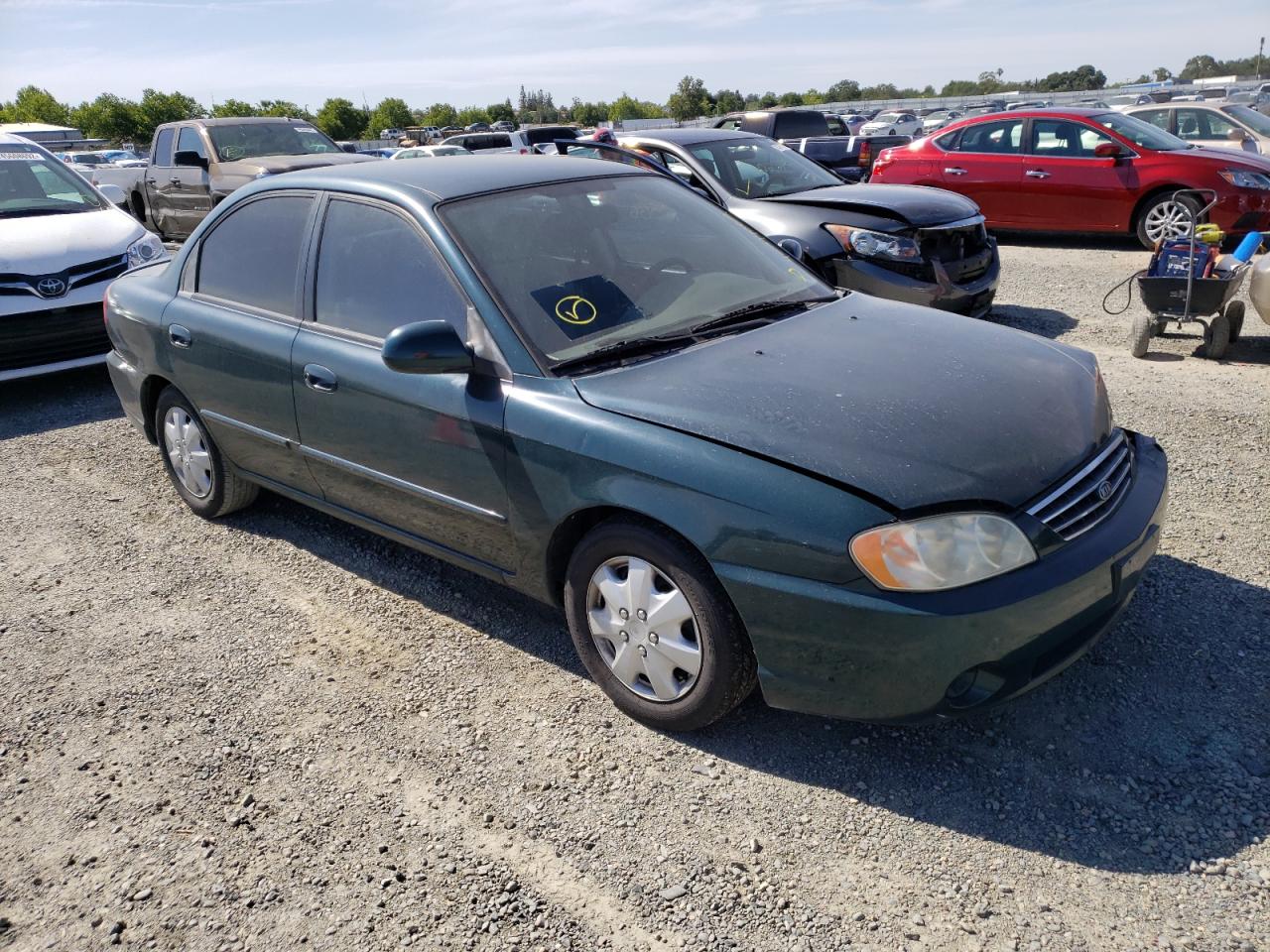 KIA SPECTRA BA 2004 with VIN KNAFB121545309677 - Photo from auction