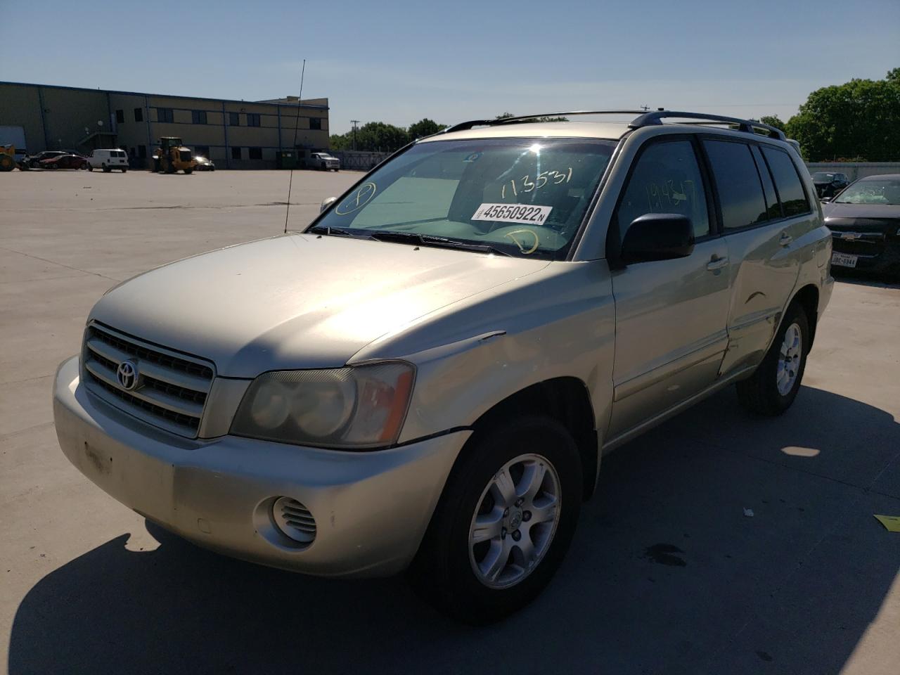 Photo 2 from auction – 2003 TOYOTA HIGHLANDER with VIN JTEGF21A230113531