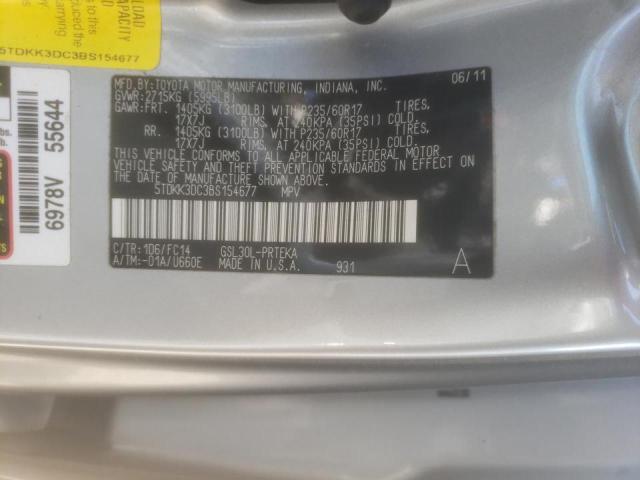 Photo 10 from auction – 2011 TOYOTA SIENNA LE with VIN 5TDKK3DC3BS154677
