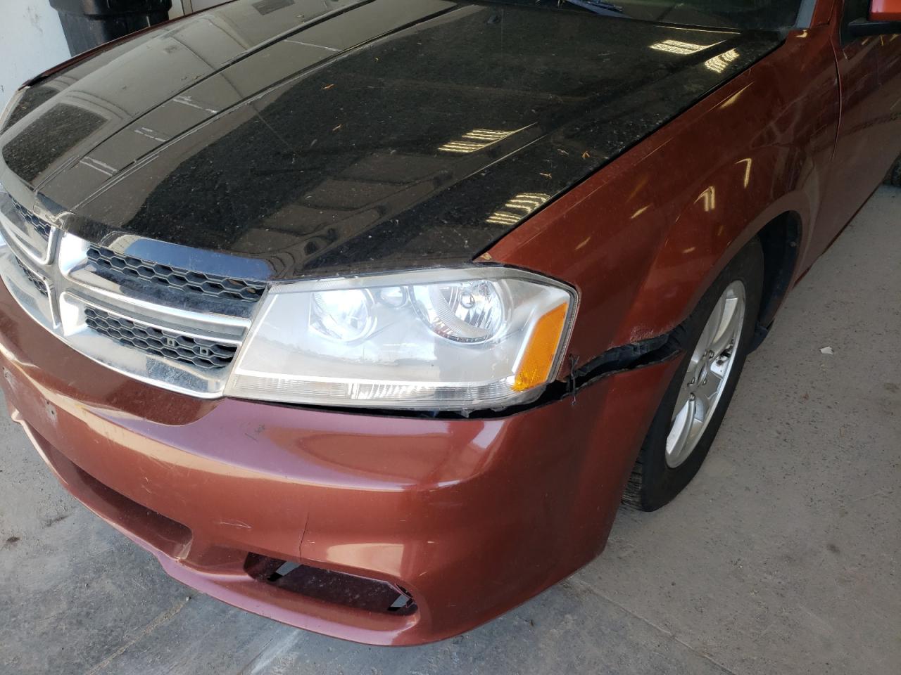 Photo 9 from auction – 2012 DODGE AVENGER SX with VIN 1C3CDZEG4CN186665