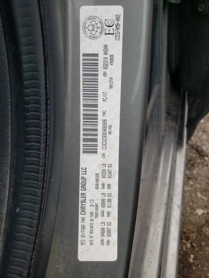 Photo 10 from auction – 2013 DODGE AVENGER SX with VIN 1C3CDZCB3DN692898