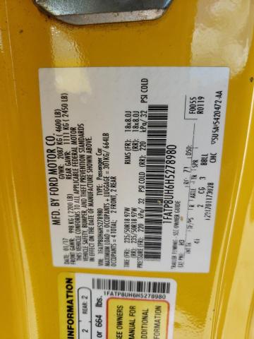 Photo 10 from auction – 2017 FORD MUSTANG with VIN 1FATP8UH6H5278980