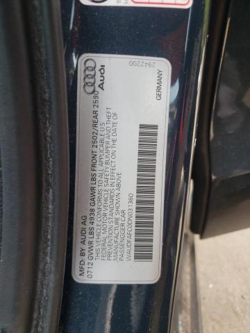 Photo 10 from auction – 2013 AUDI A6 PREMIUM with VIN WAUDFAFC0DN031360