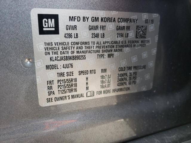 Photo 10 from auction – 2019 BUICK ENCORE PRE with VIN KL4CJASB9KB890255