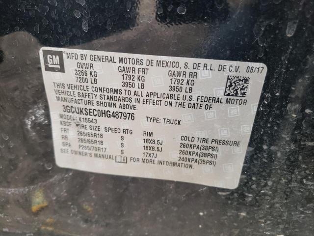 Photo 10 from auction – 2017 CHEVROLET SILVRDO LT with VIN 3GCUKSEC0HG487976