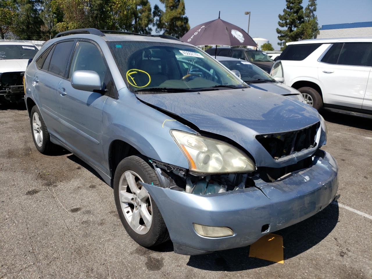 LEXUS RX 330 2005 with VIN JTJGA31UX50049337 - Photo from auction