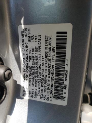 Photo 10 from auction – 2016 HONDA CR-V EX with VIN 2HKRM4H58GH630249