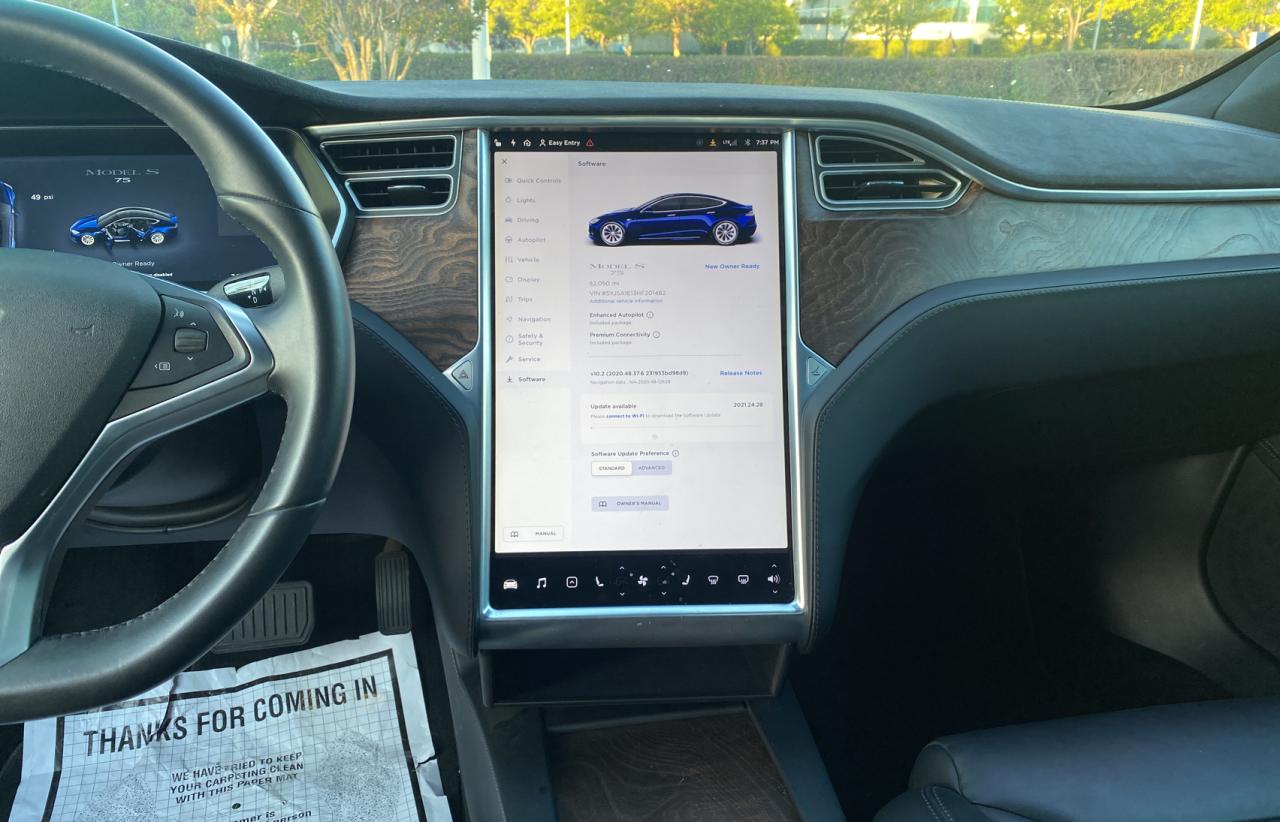 Photo 9 from auction – 2017 TESLA MODEL S with VIN 5YJSA1E13HF201482