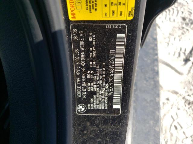 Photo 10 from auction – 2008 BMW X3 3.0SI with VIN WBXPC93448WJ24311