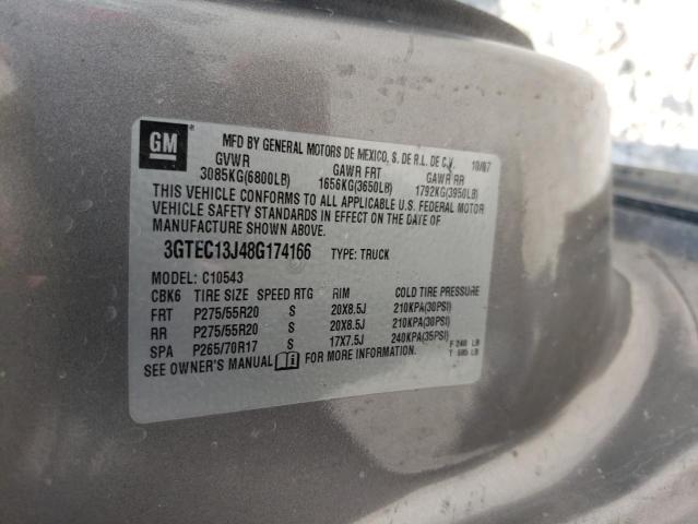 Photo 10 from auction – 2008 GMC SIERRA C15 with VIN 3GTEC13J48G174166