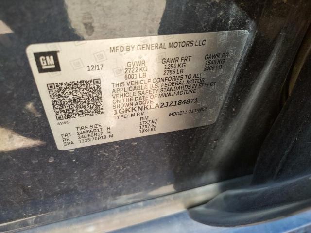 Photo 10 from auction – 2018 GMC ACADIA SLE with VIN 1GKKNKLA2JZ184871