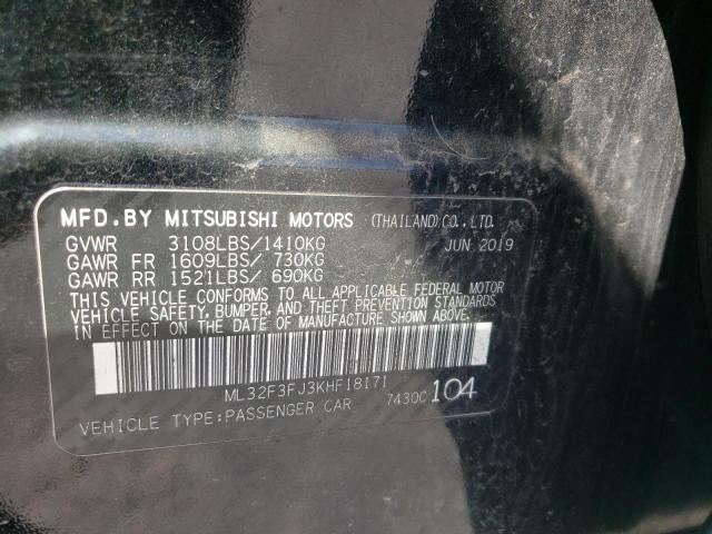Photo 10 from auction – 2019 MITSUBISHI MIRAGE G4 with VIN ML32F3FJ3KHF18171