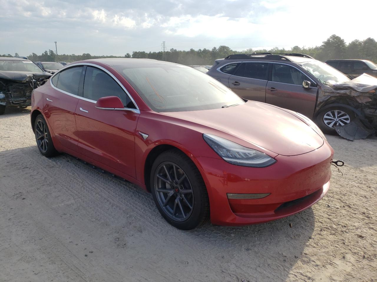 TESLA MODEL 3 2020 with VIN 5YJ3E1EB8LF787039 - Photo from auction