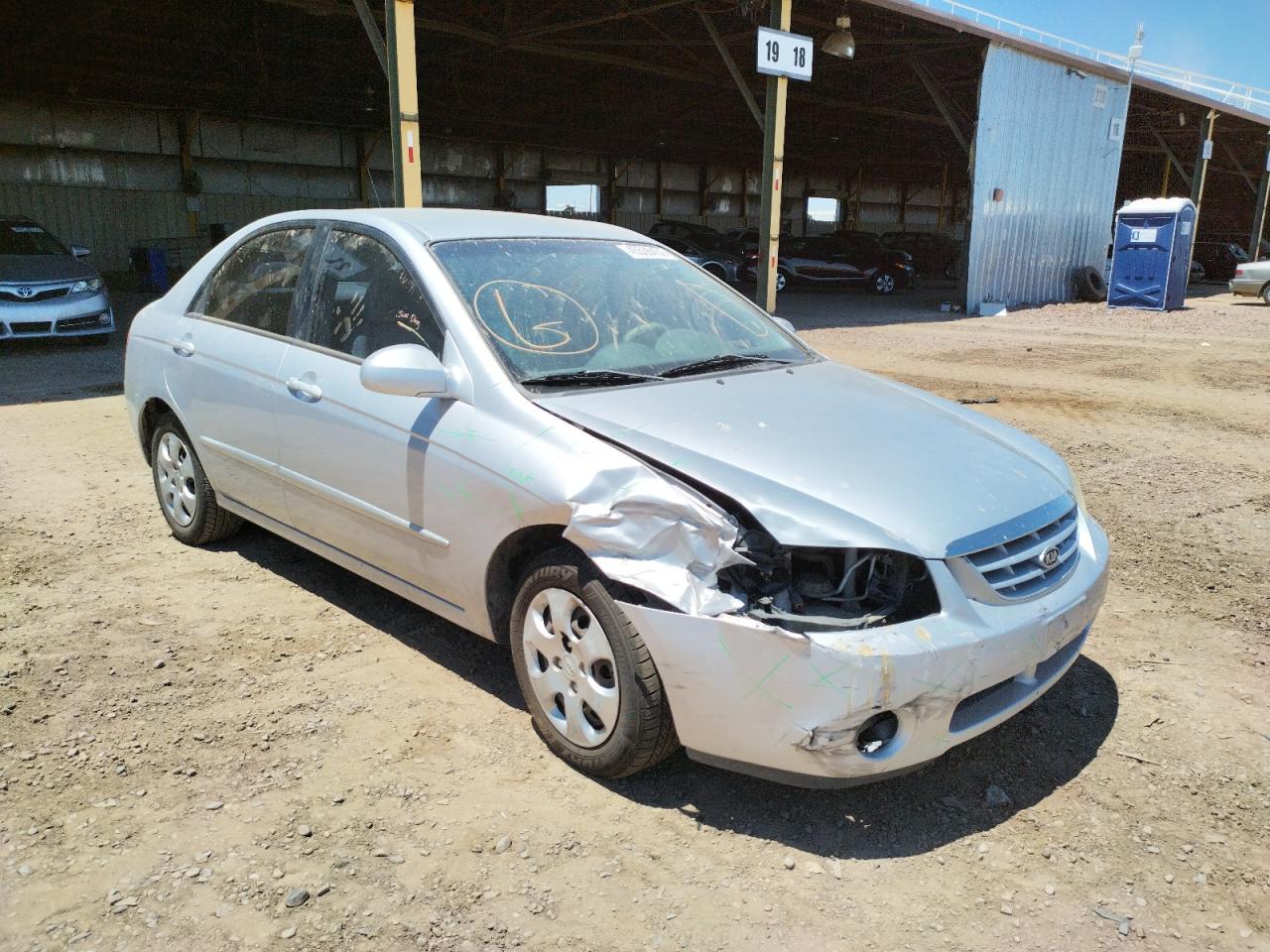 KIA SPECTRA LX 2006 with VIN KNAFE122965307918 - Photo from auction