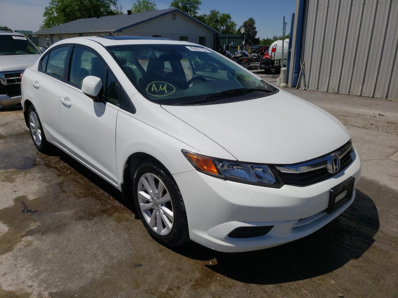 HONDA CIVIC EX 2012 with VIN 19XFB2F81CE057056 - Photo from auction