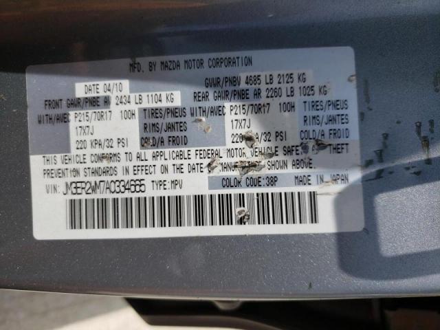 Photo 10 from auction – 2010 MAZDA CX-7 with VIN JM3ER2WM7A0354665