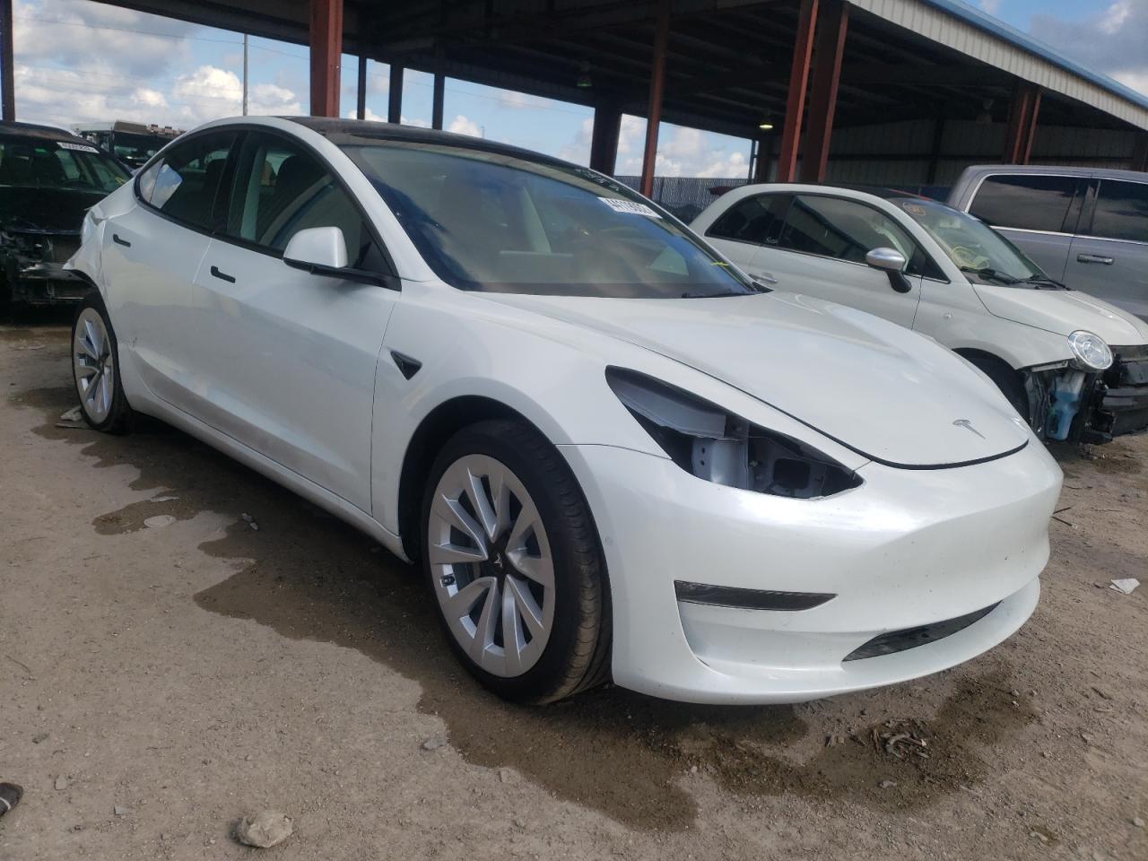 TESLA MODEL 3 2021 with VIN 5YJ3E1EB6NF112907 - Photo from auction