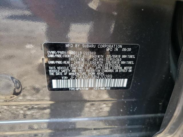 Photo 10 from auction – 2021 SUBARU FORESTER S with VIN JF2SKARC2MH420289