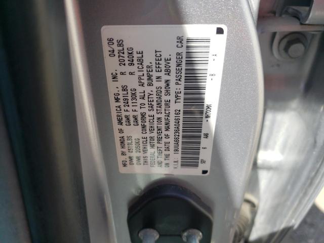 Photo 1 from auction – 2006 ACURA 3.2TL with VIN 19UUA66236A046162