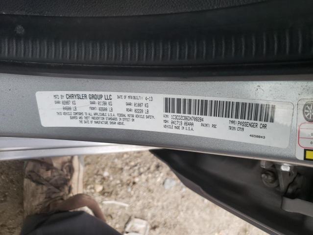 Photo 10 from auction – 2013 DODGE AVENGER SX with VIN 1C3CDZCB6DN708284