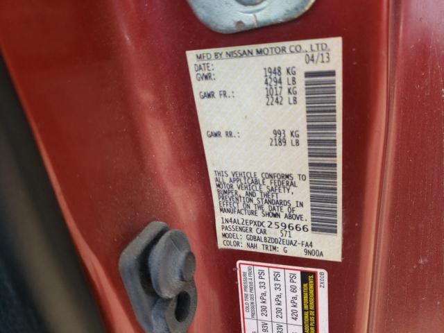 Photo 10 from auction – 2013 NISSAN ALTIMA S with VIN 1N4AL2EPXDC259666