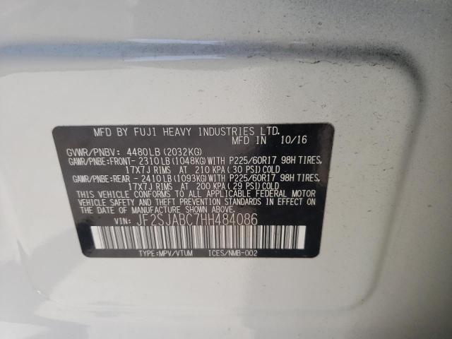 Photo 10 from auction – 2017 SUBARU FORESTER 2 with VIN JF2SJABC7HH484086